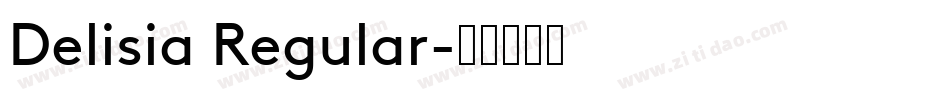 Delisia Regular字体转换